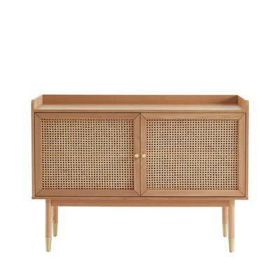 Buffet 2 portes en bois et cannage L120cm - BOMBONG DRAWER