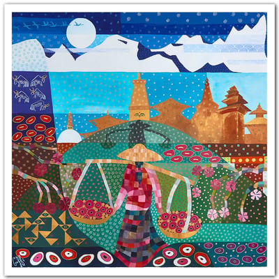 Affiche  voyage au népal HEXOA