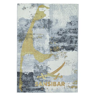 Tapis moderne tissé pour l'intérieur et l'extérieur - Rantum Beach THEKO