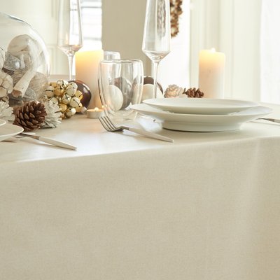 Nappe enduite carrée ou rectangle PAILLETÉE FLEUR DE SOLEIL