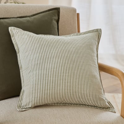 Truro Striped 100% Cotton Filled Cushion YARD
