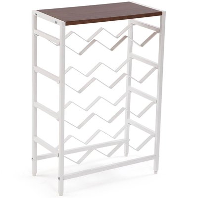 Meuble casier à vin 12 bouteilles blanc 48x24x70cm VERSA