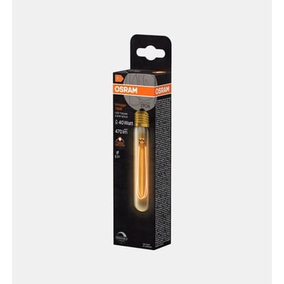 Ampoule Led Edition 1906 Tube T10 Clair Filament Fin Variable Or - 40w - 470lm -e27 - Blanc Chaud OSRAM