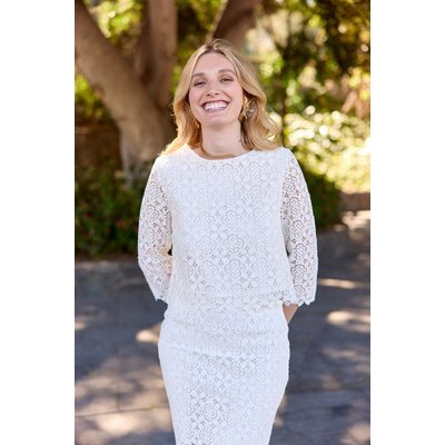 Blouse manches 3/4 col rond uni BLEYA LA PETITE ETOILE