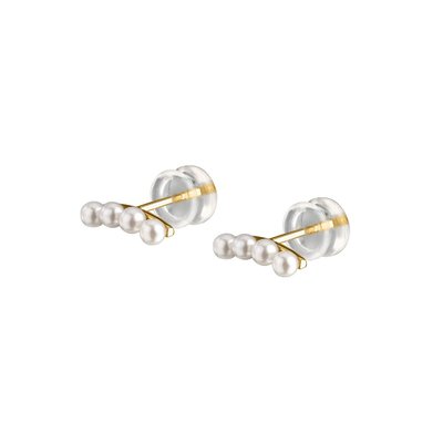 Puces en or 375 et perle de culture CLEOR