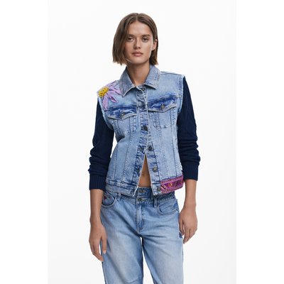 Combined floral Trucker jacket DESIGUAL