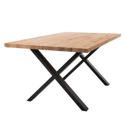 Table X Droit 200 cm en chêne AMADEUS