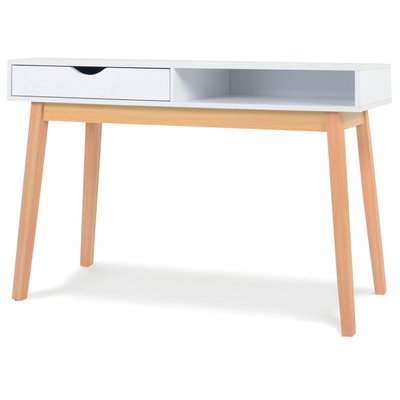 Console d'entrée en bois 1 casier et 1 tiroir 119x37x75cm WADIGA