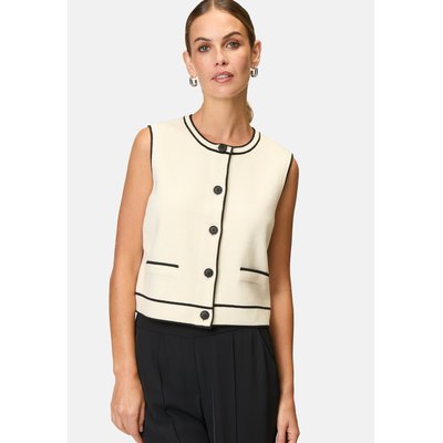 Veste en tricot avec passepoil contrasté ZERO