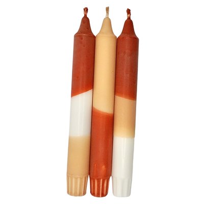Lot de 3 bougies SABLE EKRU