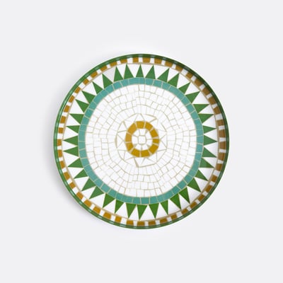 Plateau rond métal acier motif mosaïque, Keito LA REDOUTE INTERIEURS