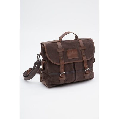 Cartable bandoulière cuir retourné MCS