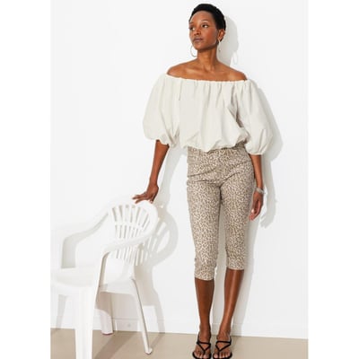 Blouse courte boule unie PROMOD