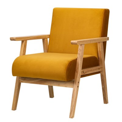 Fauteuil de salon en bois massif, LOUIS NORDLYS