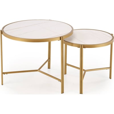 Lot de 2 tables basses rondes HESIVENE RECOLLECTION