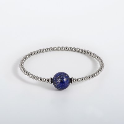 Armband Tango Grau S - Lapis lazuli LILIFLO