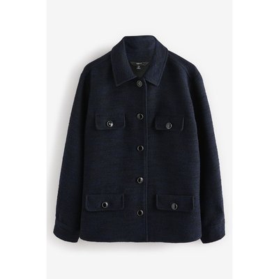 Veste-chemise boutonnée en maille bouclée NEXT