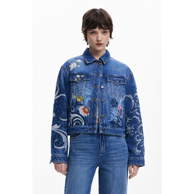 Veste en jean brodée DESIGUAL