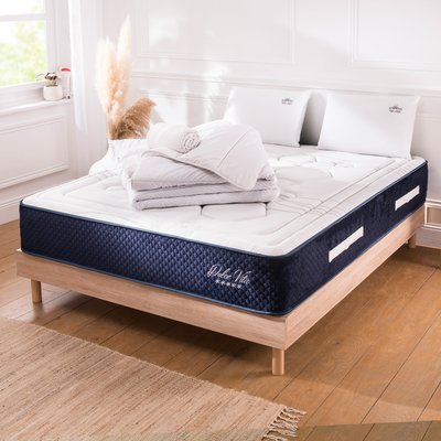 Ensemble Matelas+sommier Ressorts DOLCE VITA + accessoires MAISON AUBERTIN