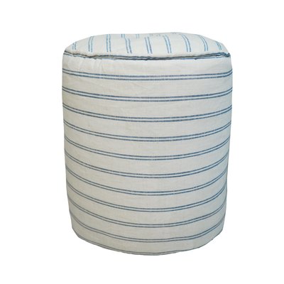 Pouf repose pieds en lin, déhoussable MX HOME