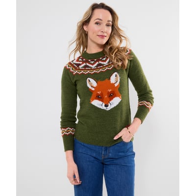 Fantastique Pull Brodé Renard JOE BROWNS
