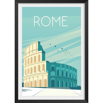 Affiche ville voyage Rome et son colisée HEXOA