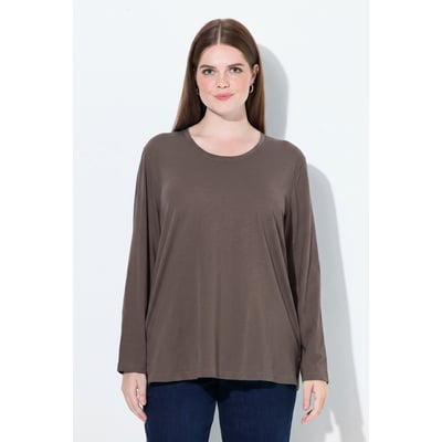 T-shirt décontracté à col rond et manches ULLA POPKEN