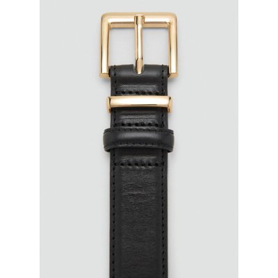 Ceinture cuir boucle carrée MANGO
