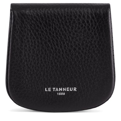 Porte monnaie cuvette en cuir grainé CHARLES LE TANNEUR