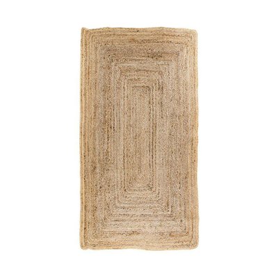 Tapis en jute tressée 135 cm - format rectangulaire, esprit bohème FEZ PIER IMPORT