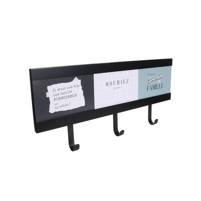 Porte-manteau mural pêle mêle 3 patères CMP