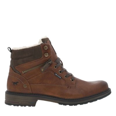 Bottines talon plat zip MUSTANG