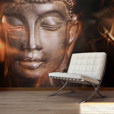 Papier peint intissé panoramique Orient Buddha. Fire of meditation. EDEN