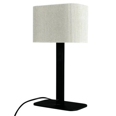 Lampe à poser en métal et tissu Noir/Blanc Calix DYBERG LARSEN