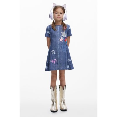 Robe en jean étoiles DESIGUAL