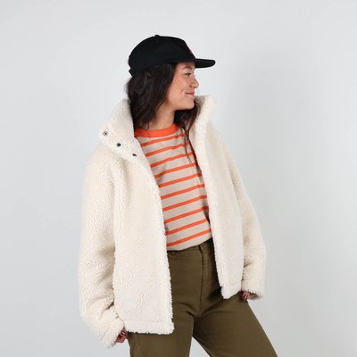 Veste fausse fourrure blanche femme La Redoute
