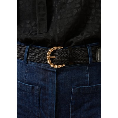 Ceinture élastiquée boucle twistée LA FEE MARABOUTEE