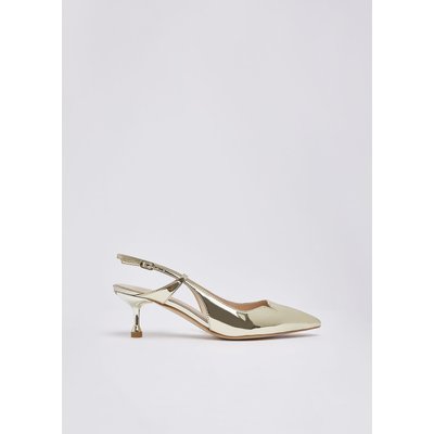 Slingbacks en lamé effet miroir LIU JO