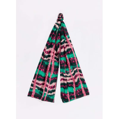 Foulard en soie rectangulaire imprimée SOIE LA FIANCÉE