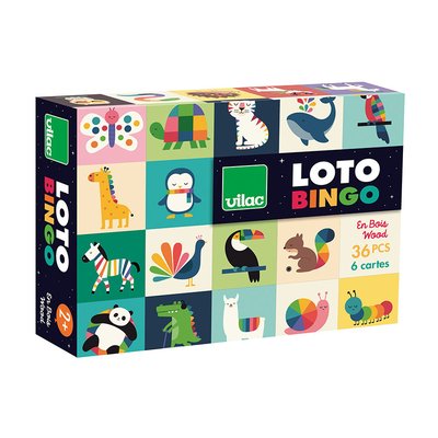Loto en bois Animaux arc-en-ciel VILAC