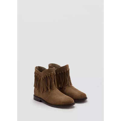 Bottines à franges cuir MANGO KIDS
