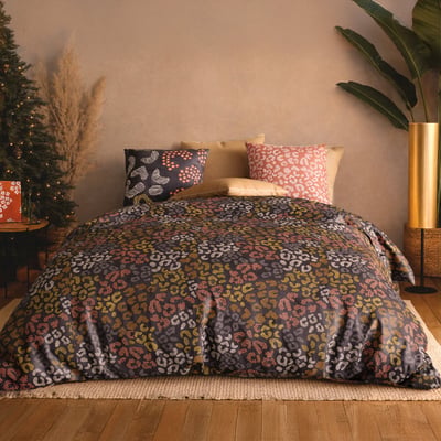 Parure housse de couette en coton imprimée, Onalia C DESIGN HOME TEXTILE