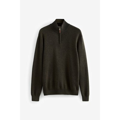 Pull regular haut de gamme à col semi-zippé NEXT