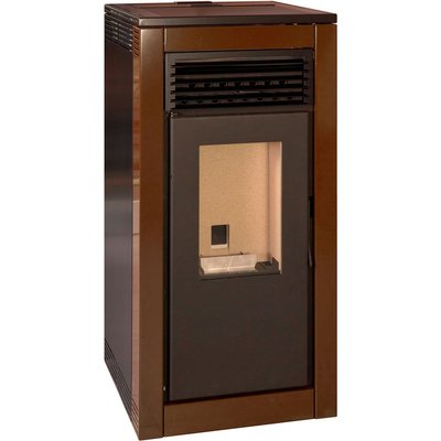 ESCALOR Poêle à granulés FRIDA 12kW marron FERLUX