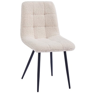 Lot de 2 chaises, métal et bouclette, BJORN NORDLYS