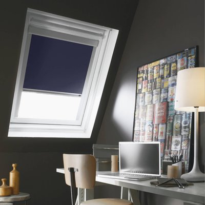 Store de toit occultant cadre alu compatible VELUX® MADECOSTORE