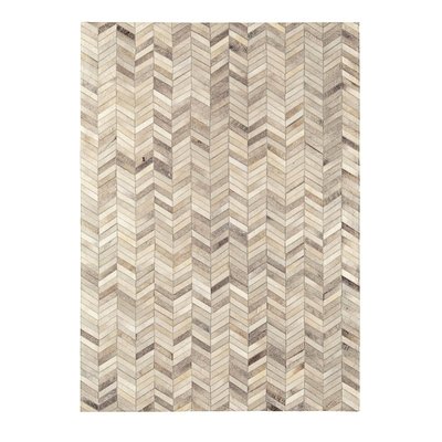 Tapis cuir de vache véritable cousu main PAMPA NOVATREND