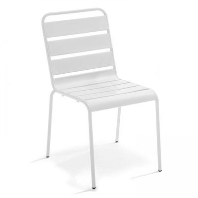 Chaise style industriel en métal, PALAVAS OVIALA