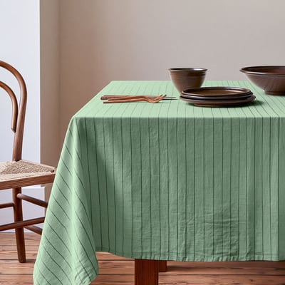 Nappe coton/lin à fines rayures SOFT STRIPES SENSEI MAISON