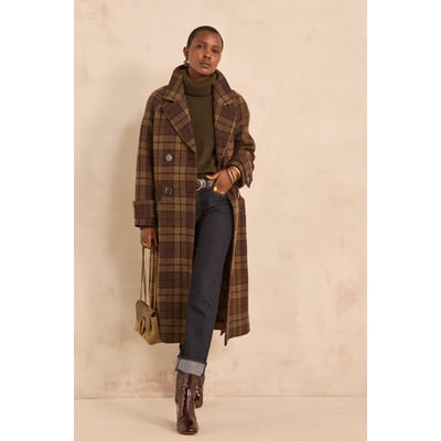 Manteau à carreaux laine mélangée DAREN Maison 123